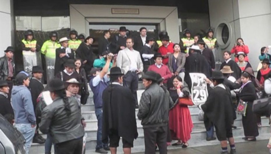 (Video)  Audiencia de juzgamiento en contra de 10 procesados del cantón Saraguro se suspende hasta el 28 de marzo.