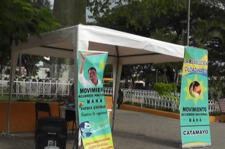 (Video) Continúa el proceso de recolección de firmas para el Movimiento Acuerdo Nacional.