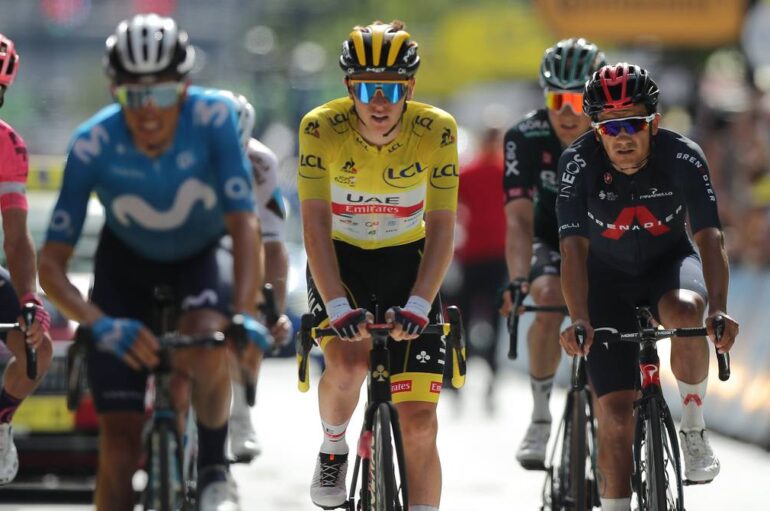 Carapaz recobra el cuarto puesto, a un segundo del tercero