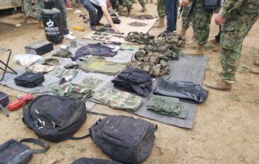 Militares encuentran base de descanso de grupos ilegales en frontera norte de Esmeraldas