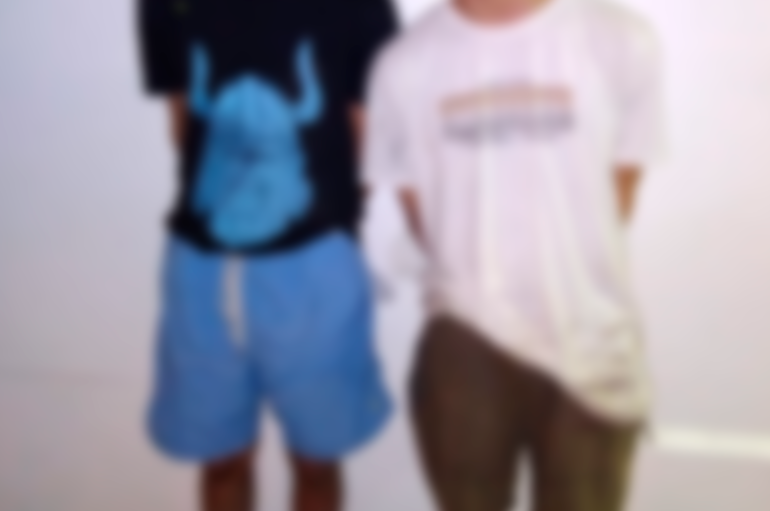 Aprehendidos por presunto delito de robo con arma blanca.