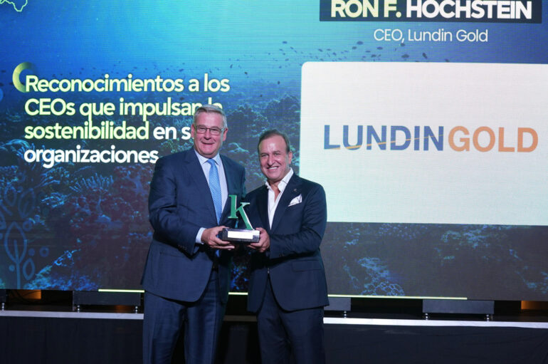 Ron Hochstein, presidente y director ejecutivo de Lundin Gold, es reconocido por su compromiso con la sostenibilidad￼
